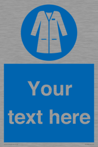 Custom Mandatory: Wear laboratory coat